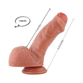 Hismith 6.8 Inch Dual-Density Ultra Realistic Beginners Dildo – Soft Realistic Dildo Sex Machine Attachments